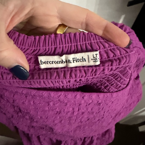 Abercrombie & Fitch Emerson Textured Puff Sleeve Mini Dress - Picture 5 of 5